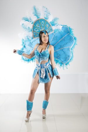 Garota turquesa