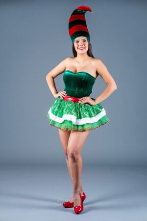 Duende navideño tutú