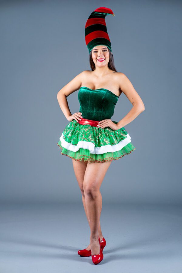 Duende navideño tutú