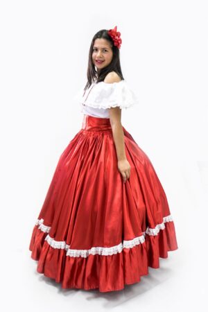 Pollera colorada